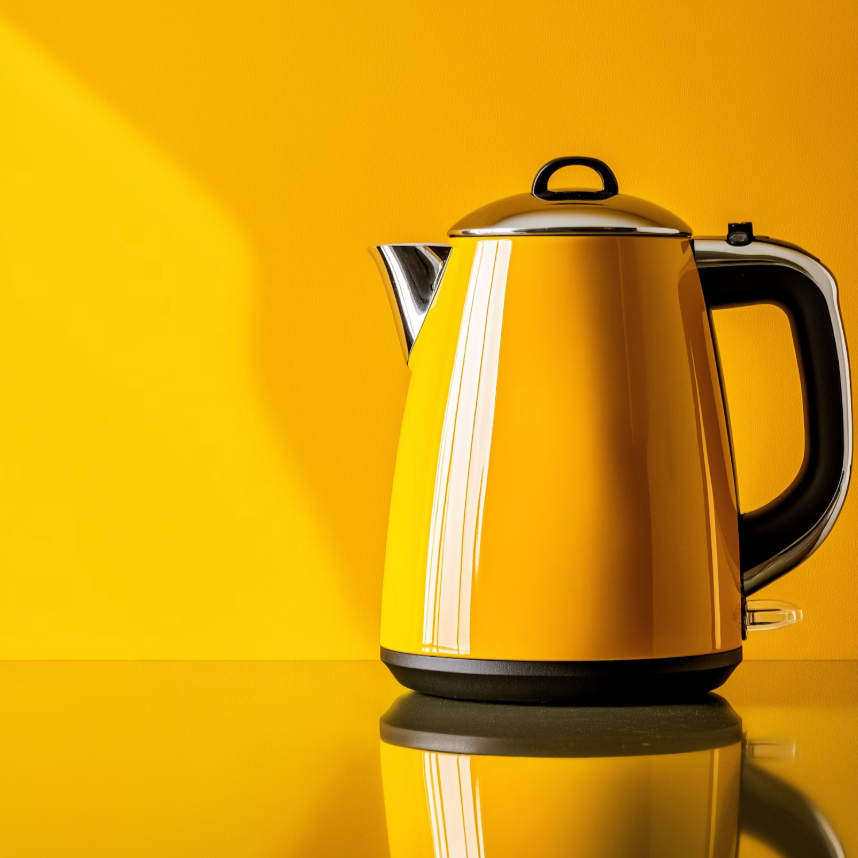 Vibrant Yellow Kettle
